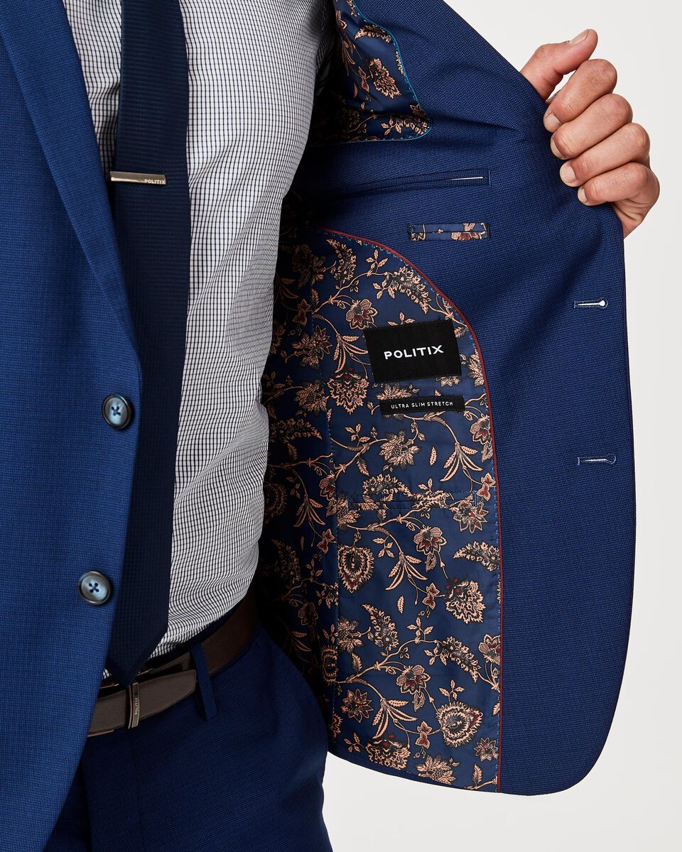 Langstone Suit Jacket, Blue, hi-res